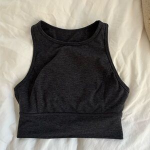JoyLab Charcoal Sleeveless Crop Top